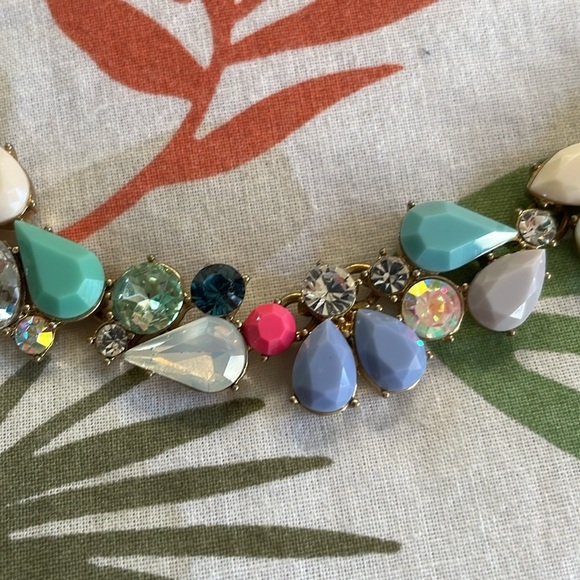 ✨J.Crew Pastel Crystal Statement Necklace✨ - Picture 3 of 3